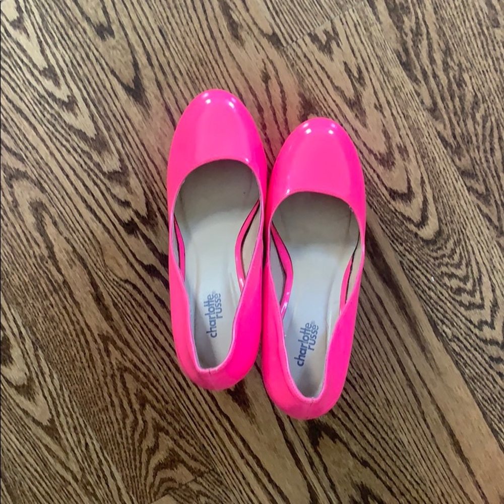 Hot pink stilettos